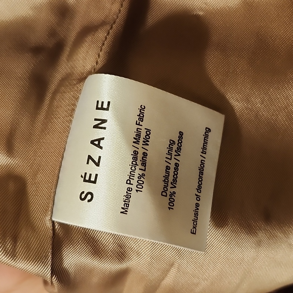 Sezane by Madewell 100% Wool Bowie Coat ~ Please Read Description ❤️ Size 36/4 - Picture 7 of 11